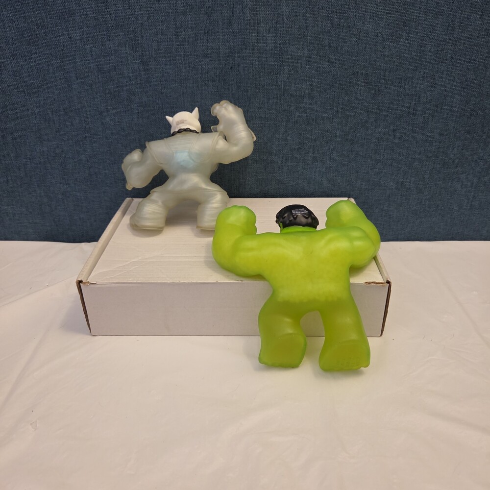 Goo Jit Zu Heroes Marvel Set of 4 Hulk Iron Man Pantaro Blazagon Squishy Toy - Picture 6 of 16